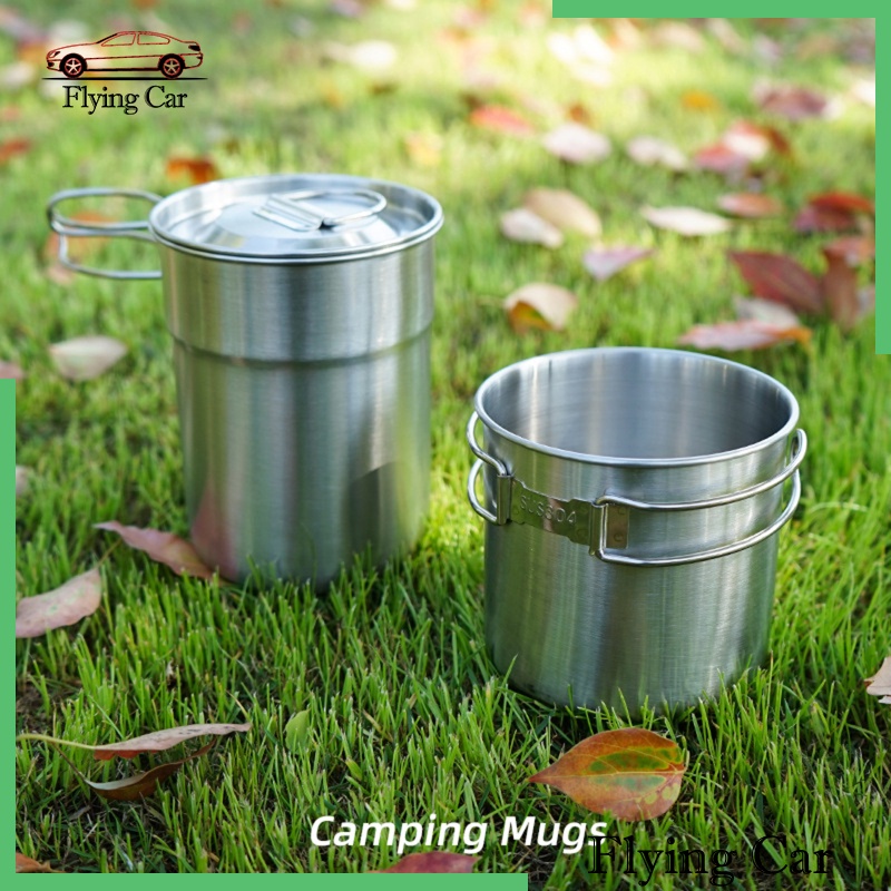 2x Camping Cup Kit Cooking Bowl Hiking Adventure Camp Outdoor Kitchen Tool