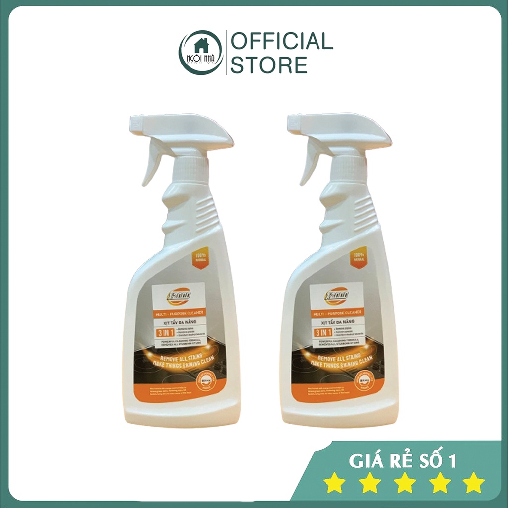 Bình Xịt Tẩy X2000 Đa Năng, Dung Dịch Tẩy Rửa Nhà Bếp Phòng Ăn Cửa Kính Bếp Gas Đánh Bật Mọi Mảng Bám Bẩn Rỉ Sét