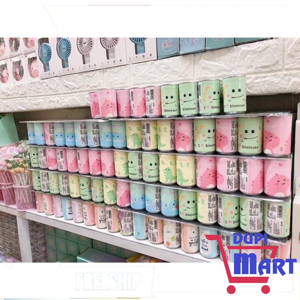 [SIÊU TIỆN ÍCH] Khăn ướt dạng lon nước siêu cute tiện lợi - lon 30 miếng kèm dây đeo móc khóa - DupiMart