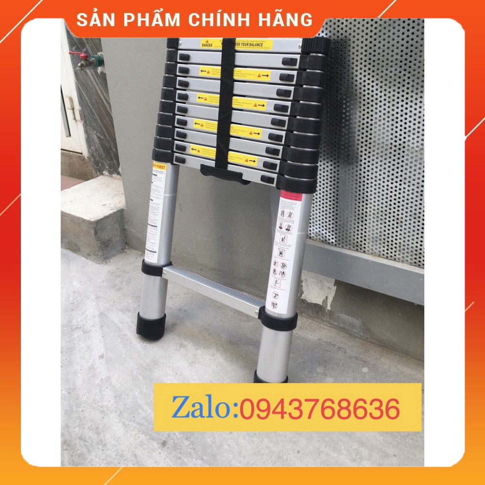Thang Nhôm Rút 3.2M - Dùng Cho Gia Đình Tiện Lợi [Tặng 2 Chốt Thang]
