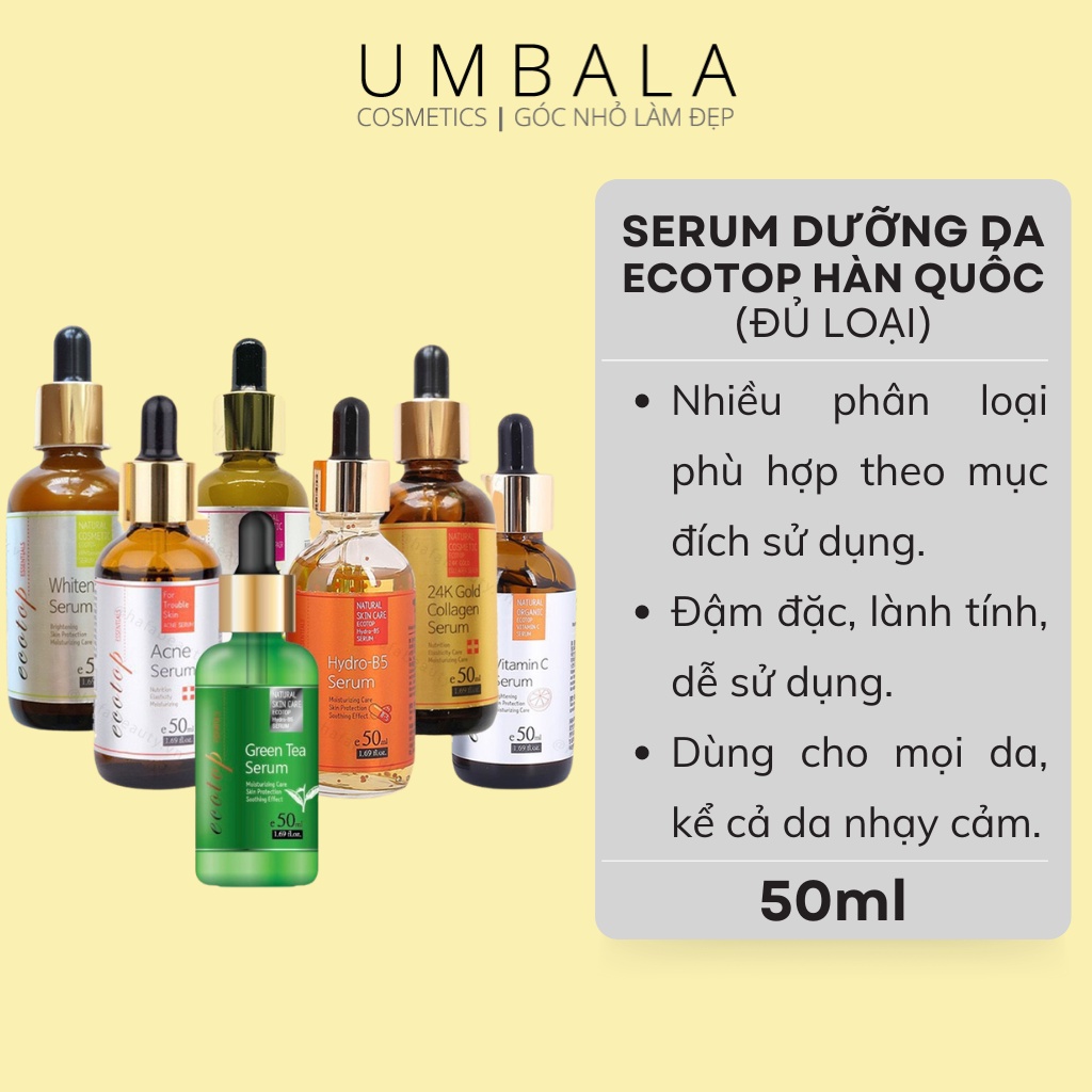 (Full/Mới) Serum dưỡng da Ecotop Hàn Quốc (50ml)