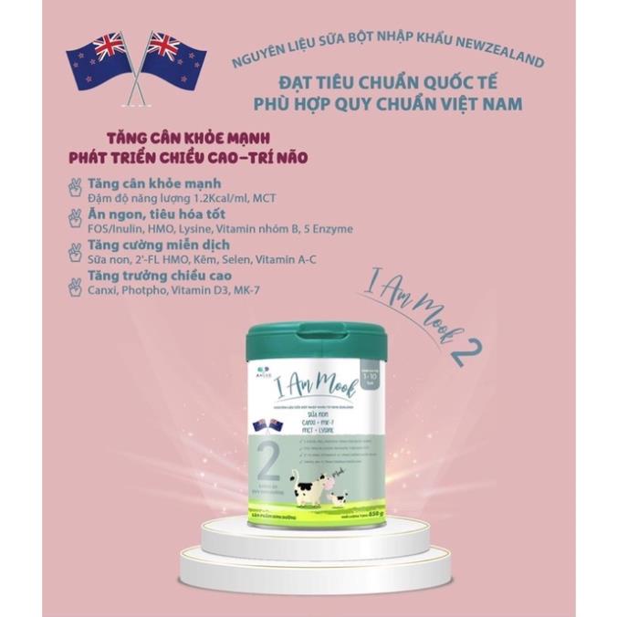 SỮA CÔNG THỨC I AM MOOK SỐ 1 & SỐ 2 - 850g -Tăng Cân, Tăng chiều Cao, PHát Triển Toàn Diện