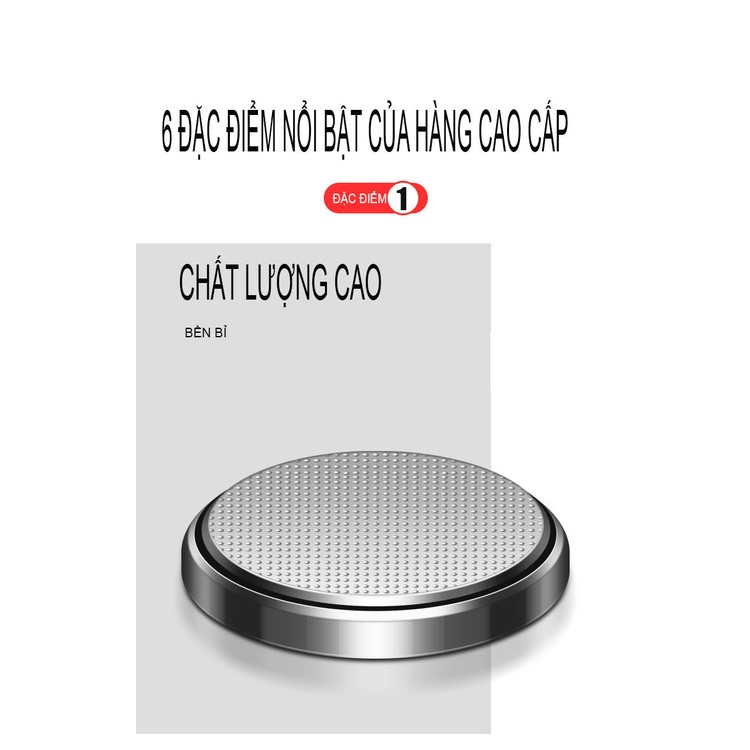 [Vỉ 05 viên] Pin nút cúc áo CR2032 CR2025 CR2016 chính hãng Doublepow, Pin khoá xe hơi ô tô cao cấp, dung lượng cao 220m