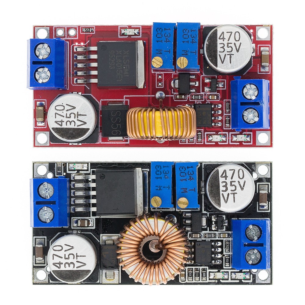 Mô Đun Hạ Áp Sạc Pin Lithium Từ 5A DC Sang DC CC CV Có Đèn Led XL4015 E1