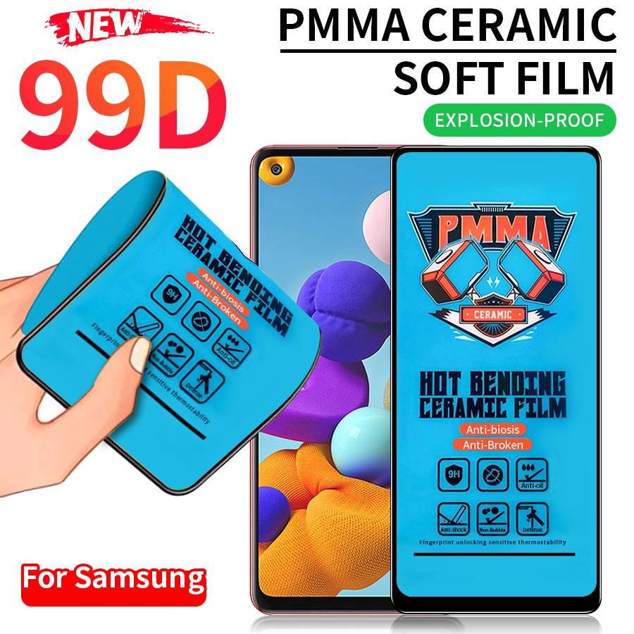 PMMA kính cường lực dẻo Full màn Cho Samsung Galaxy A10 A20 A30 A50 A70 A10S A20S A30S A50S A01 A11 A31 A51 A71 A02S A21S A12 A22 A32 A42 A52 A72 S20 10 Lite
