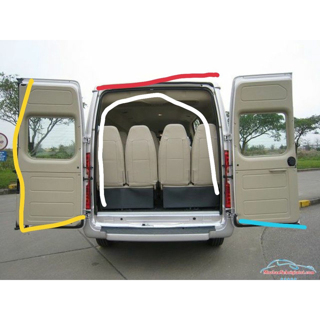 Gioăng cánh cửa hậu dưới lái  Ford Transit CHÍNH HÃNG mã 7C19V42265AB Phạm Văn Auto