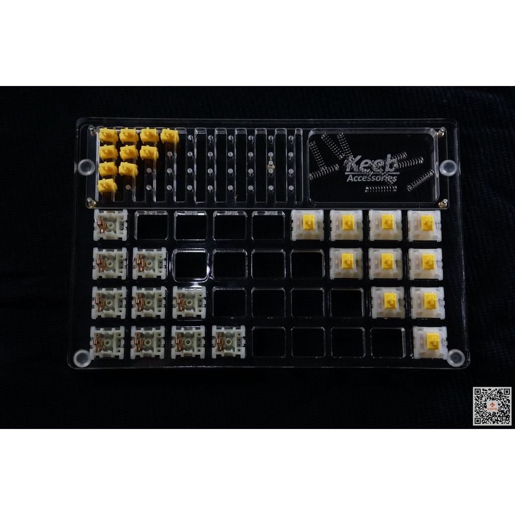 Lube Station 36 Slots | Trạm lube switch | Khung Mica | Chân đế cao su | Hỗ Trợ Mod/Lube Switch | Custom bàn phím cơ