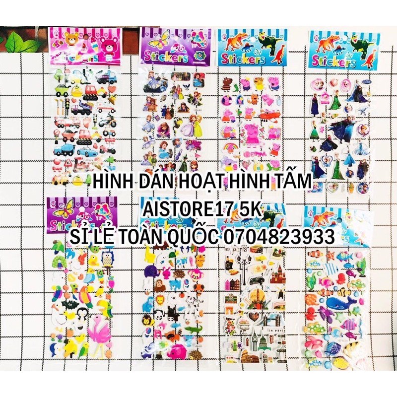 HƠN 20 MẪU HÌNH DÁN NỔI HOẠT HÌNH- HÌNH SHOP TỰ CHỤP- CÓ BÁN SỈ
