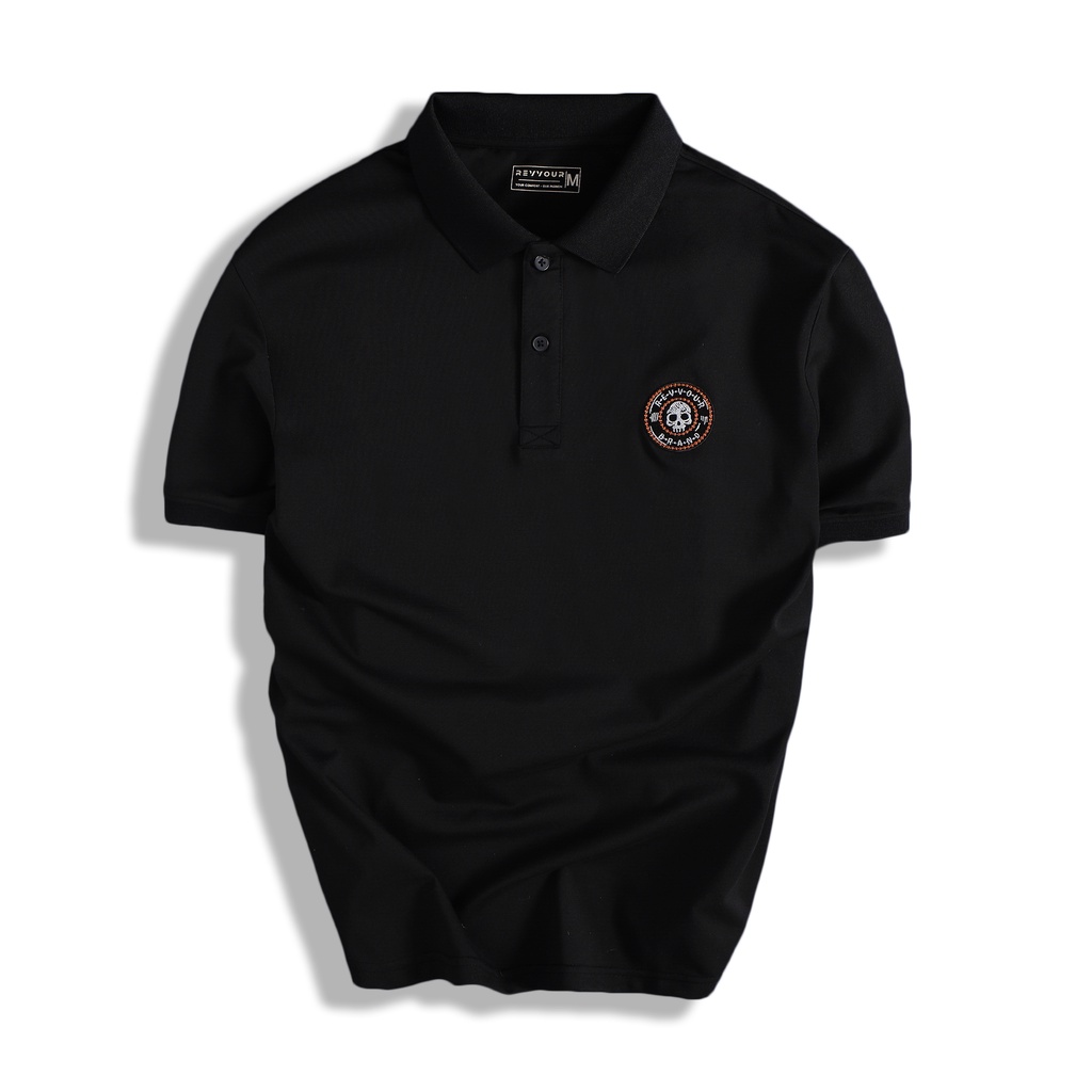 Áo Polo Nam Native Black Chất Liệu Cotton Cao Cấp Mát Mẻ, Mềm, Mịn,Phong Cách Trẻ Trung - REVVOUR