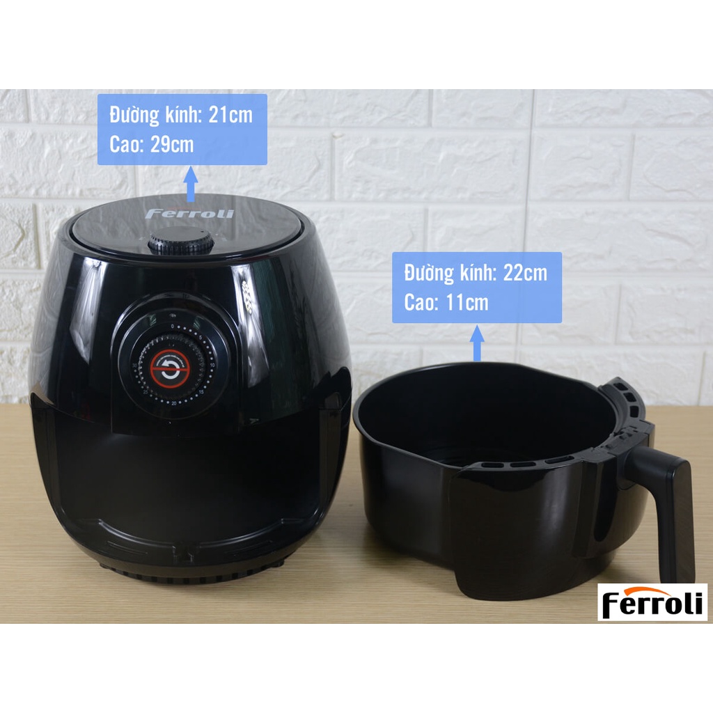 Nồi chiên không dầu Ferroli FAF4.0M 4 Lít - Hàng chính hãng