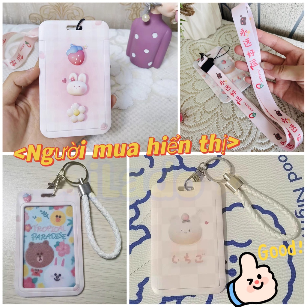 ⭐ iLado ⭐ thẻ đeo bảng tên 3D Dây Đeo Thẻ Học Sinh Bao Đựng Thẻ Dây đeo thẻ tên hoạt hình sinh viên cho nhân viên văn phòng Thẻ đeo bảng tên kèm dây kéo Dây Đeo Thẻ Dọc Cho Sinh Viên -Học Sinh Nguồn cung cấp Văn phòng Văn phòng phẩm