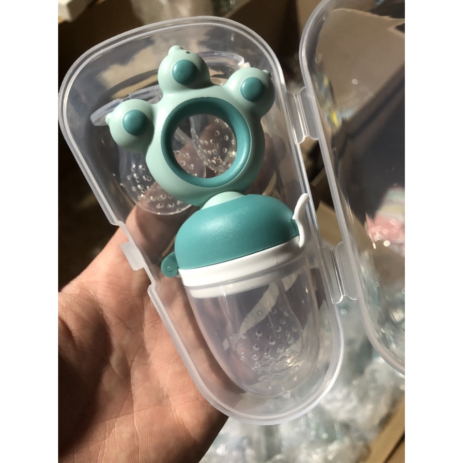 Túi nhai giúp bé tập ăn dặm hàng cao cấp tặng kèm 3 núm đủ size cho bé