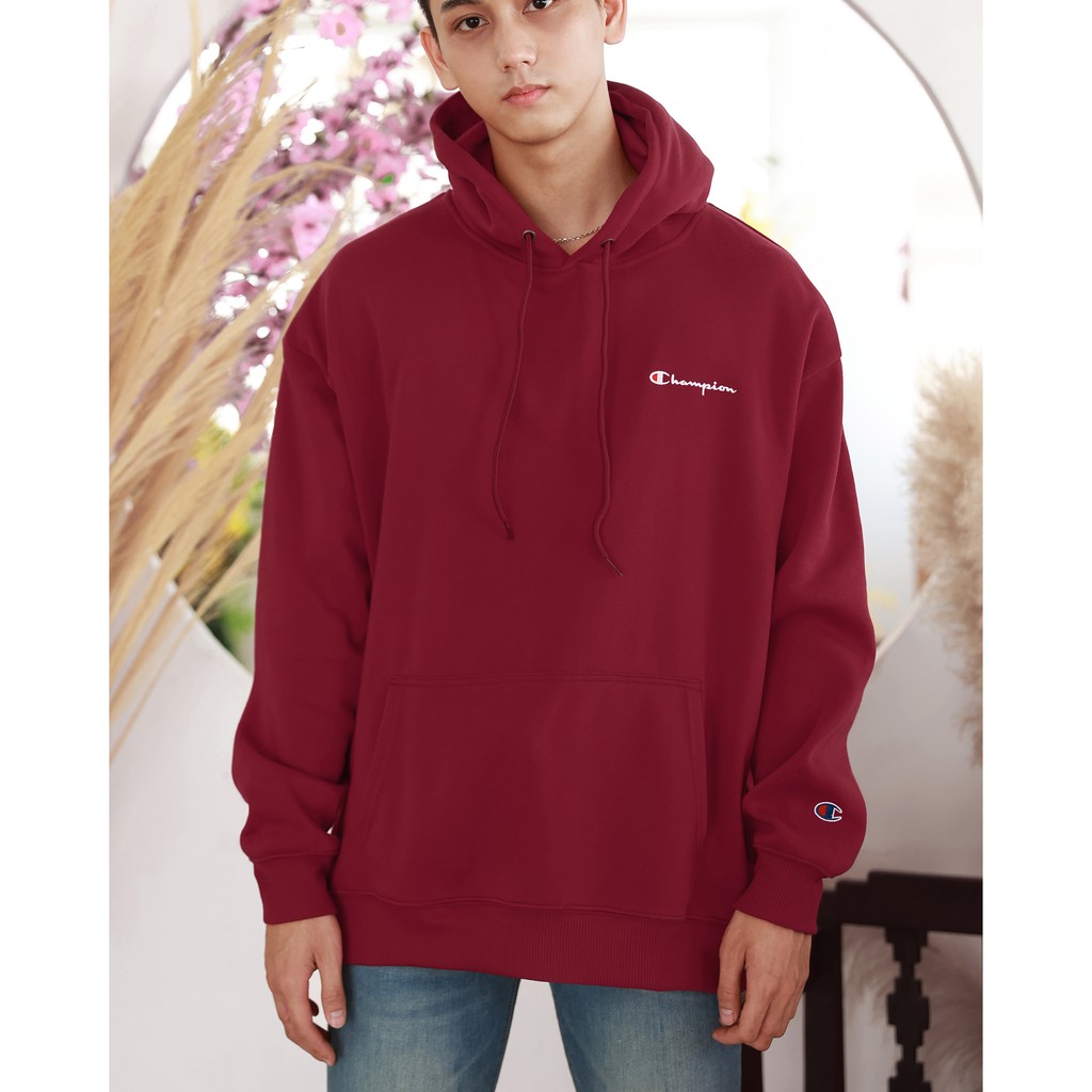 Áo Hoodie Champion Embroidered Logo Màu Đỏ | BigBuy360 - bigbuy360.vn