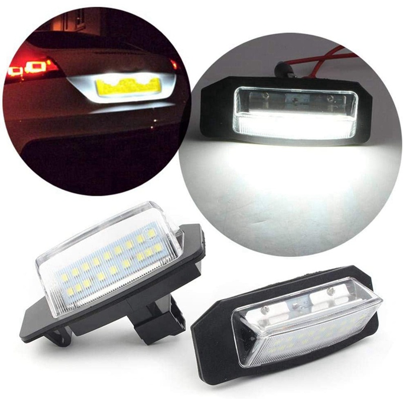 Set 2 Đèn LED Chiếu Biển Số Xe Cho Mitsubishi Outlander 2 3 Lancer Eclipse 3 4 Cross Galant Xpander I-MiEV