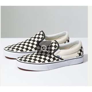 Slip on Vans Checker Board Slip On Black/off white check (caro, trắng)
