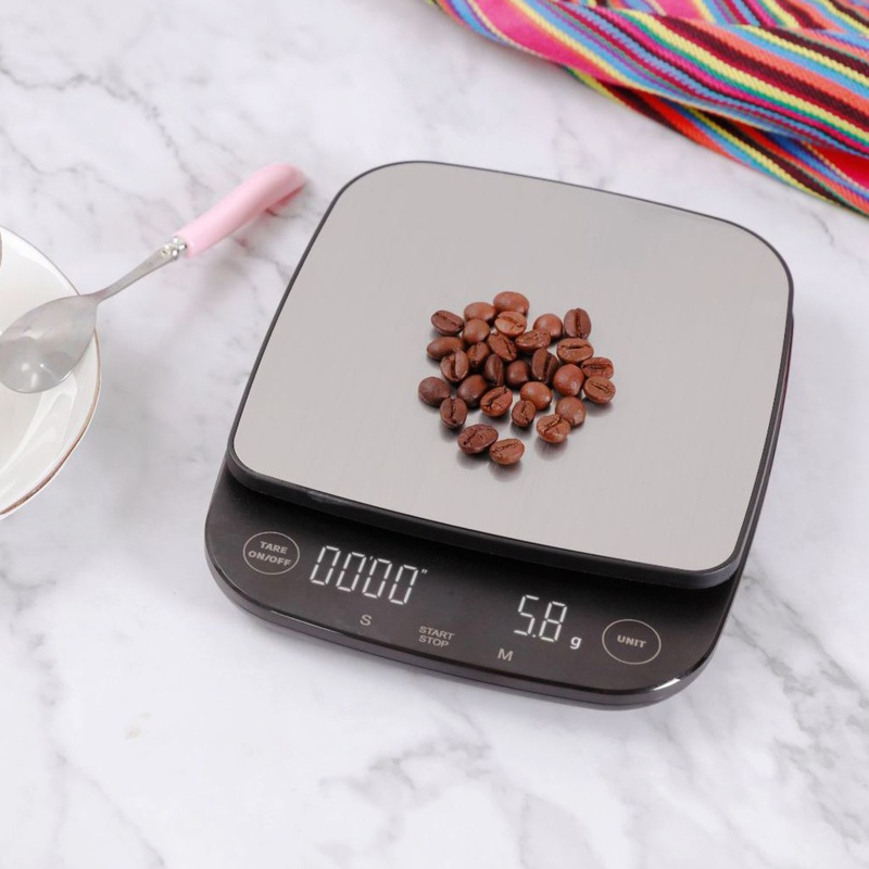 Cân Điện Tử Mini oz / lb / g 3 Đơn Vị 3Kg / 0.1g Tiện Dụng Cho Gia Đình