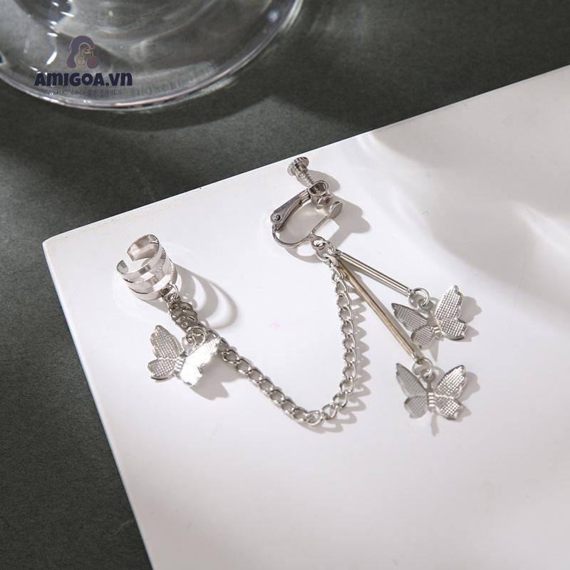 Khuyên Kẹp Vành Tai Hình Bướm Xinh Xắn Cho Nữ