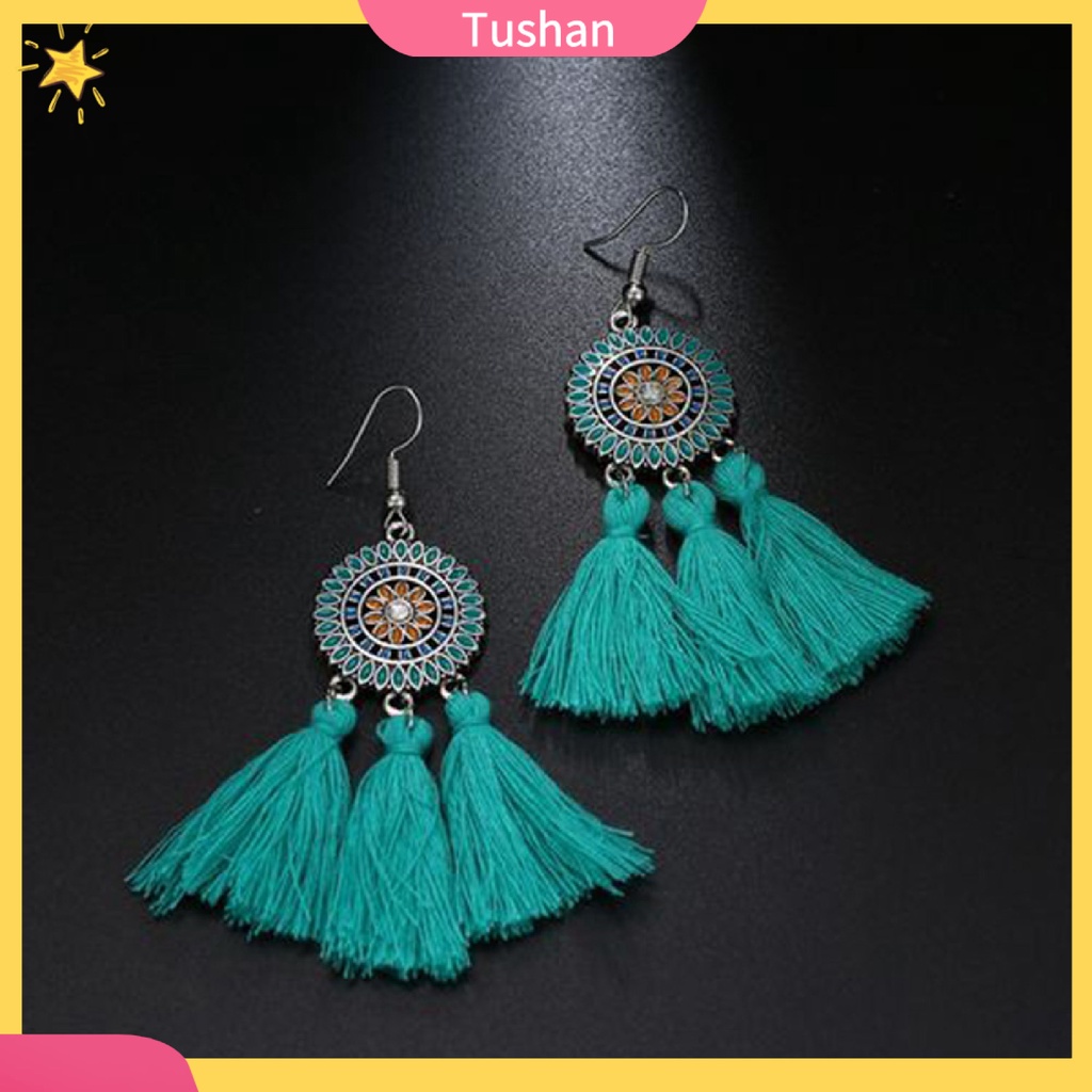 Khuyên tai tua rua phong cách Bohemian cổ điển dành cho nữ