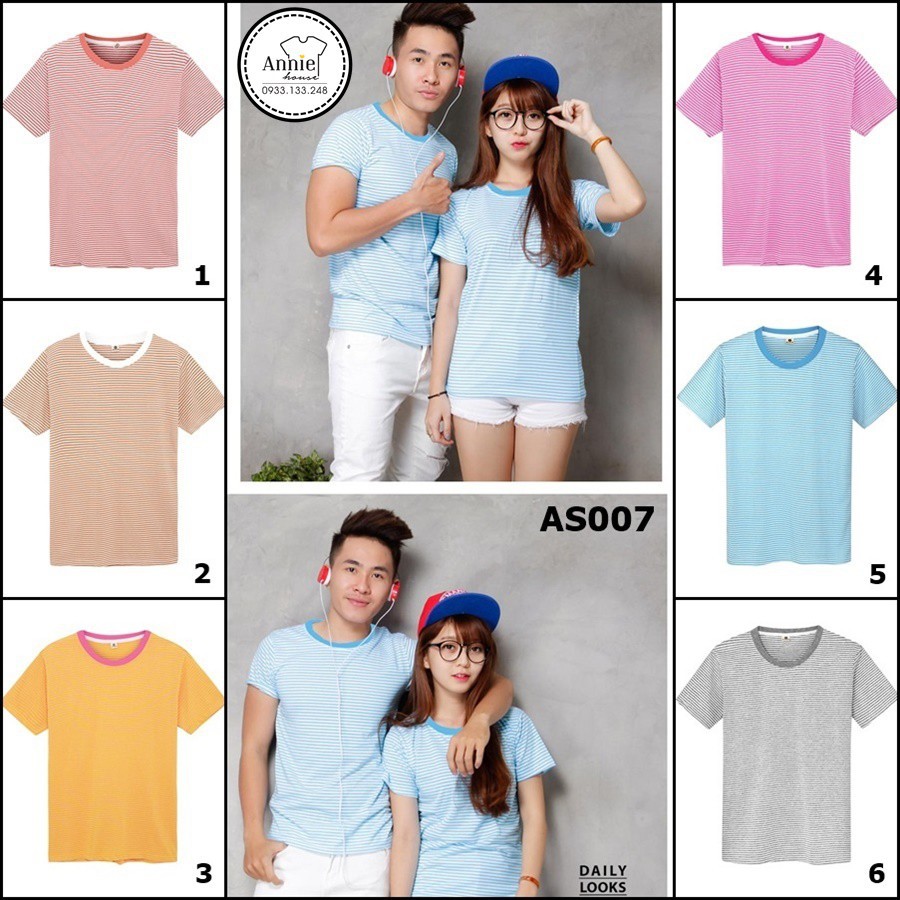 Áo thun sọc nhỏ Thái Lan AS007 | Shopee Việt Nam. Mẫu mới 2019. Còn hàng