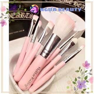 🦄 Bộ Cọ Kitty kèm hộp thiếc makeup tools thiết kế dễ thương tiện lợi nội địa sỉ tốt NGỰA BEAUTY