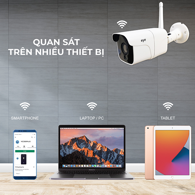 Camera IP WIFI Eye C5W  (2MP) ngoài trời chống nước âm thanh 2 chiều cưc tốt. Bảo hành 2 năm