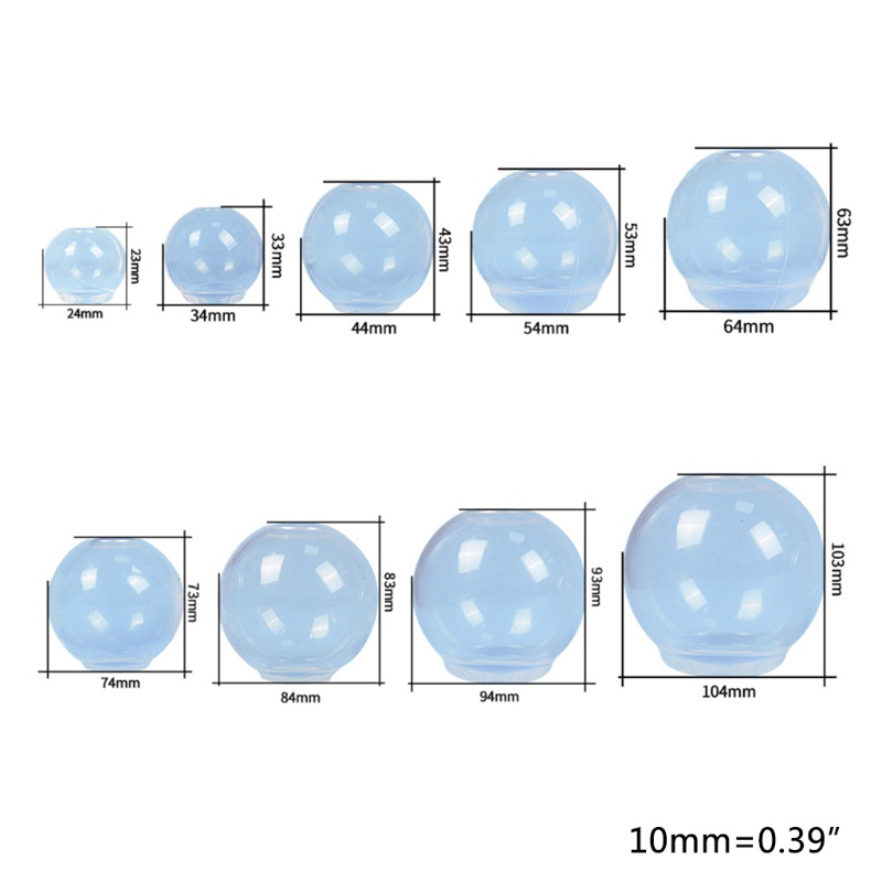 Khuôn Silicone Hình Cầu Làm Nến Sáp Nến Trang Sức DIY