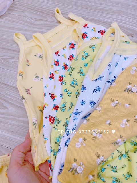 Set 5 bộ Hột gà tay ngắn/tay dài / hai dây cho bé trai/bé gái