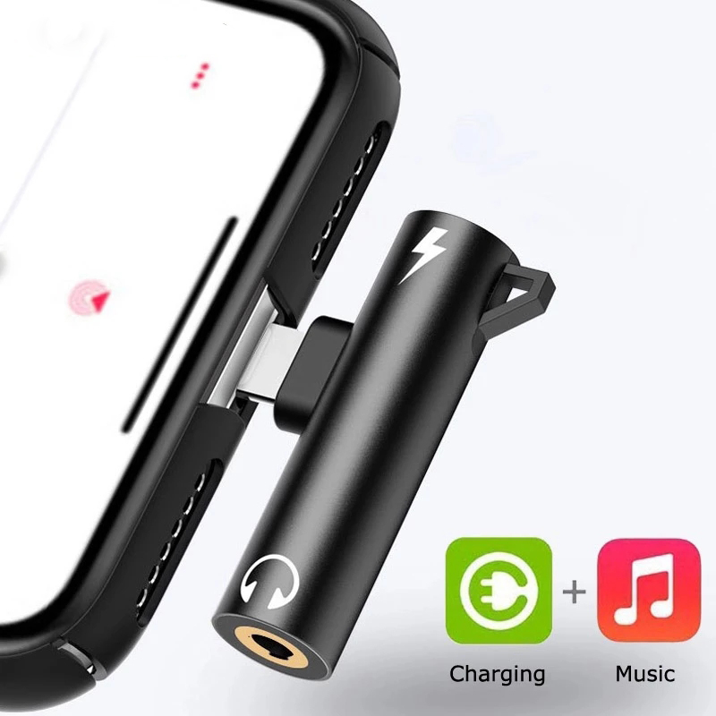 Cáp ChuyểN ĐổI Âm Thanh Tai Nghe 3.5mm / Mini Sang 3.5mm 2 Trong 1 Chuyên DụNg Cho iPhone