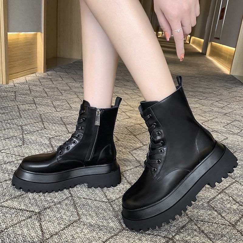 GIÀY BOOT ĐẾ 6P ĐAN DÂY