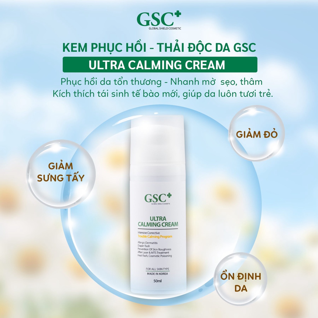 [HN] Kem phục hồi thải độc da GSC Ultra Calming Cream 50ml