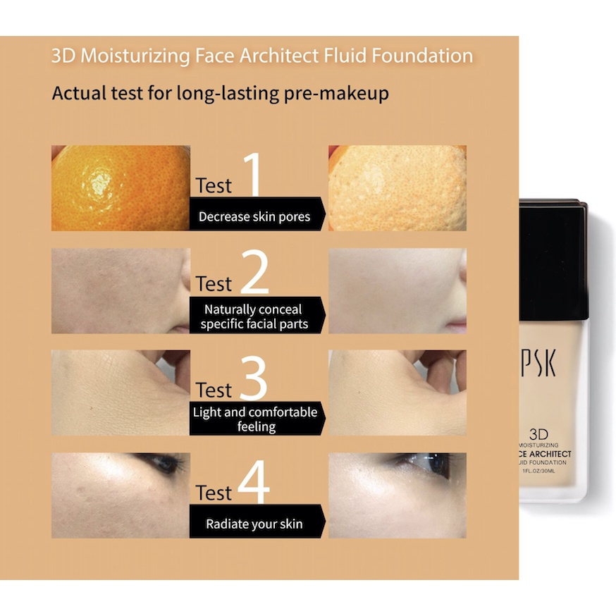 Kem nền trang điểm dưỡng ẩm da dạng lỏng PSK Moisturizing Makeup EE Foundation 35ml