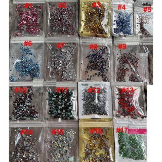 Đá Chân Keo Mix Size Với nhiều màu Sáng Đẹp - Lẻ 1 Túi 400 viên
