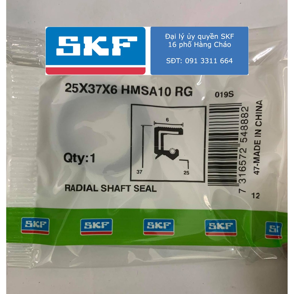 Phớt chặn dầu SKF 25x37x6 HMSA10 RG chính hãng