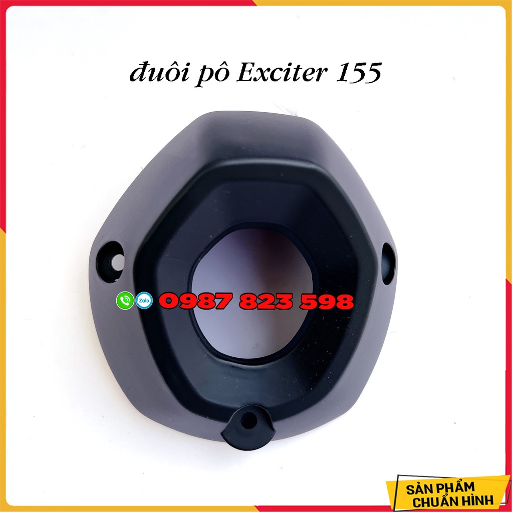 Ốp Pô Exciter 155 , Exciter 150 Đen Nhám Full - Ốp Pô Ex 155 / 150 Đen Nhám Huyền Thoại