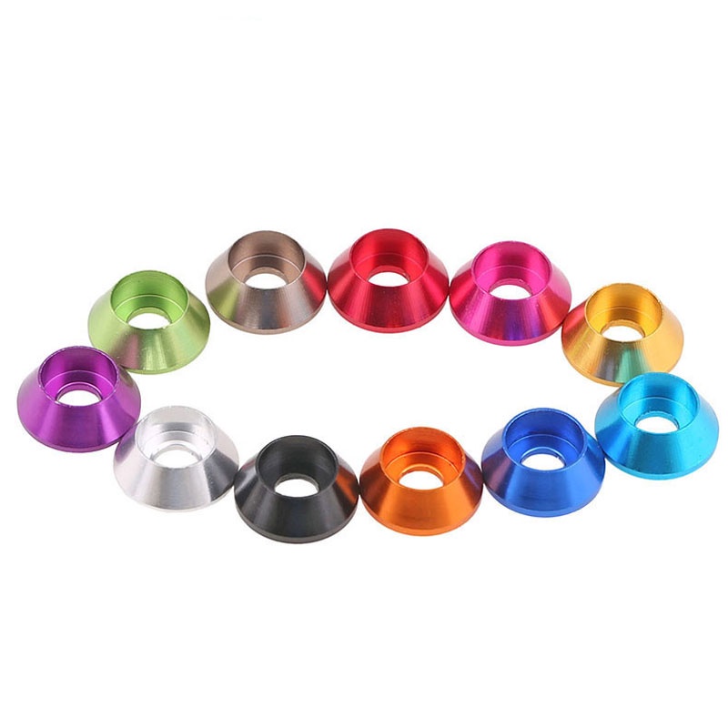 Vòng đệm đầu vít Meson bằng hợp kim nhôm nhiều màu sắc trang trí model M2 M2.5 M3 M4 M5 M6 M8