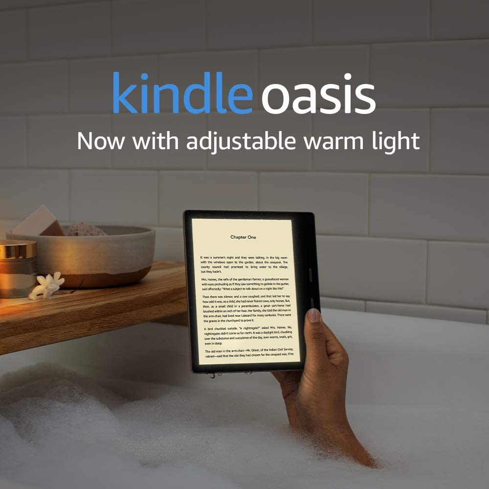 Máy đọc sách Kindle Oasis 3 - gen 10th - chính hãng Amazon - new 100% - màn hình vàng warmlight - chống nước