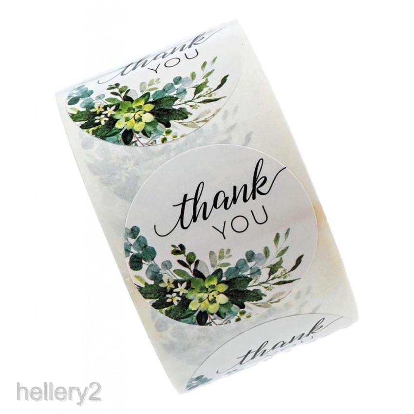 [HELLERY2] 500x Thank You Craft Packaging Seals DIY Sealing Sticker Label Round Decals