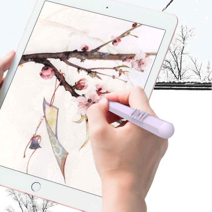 Silicon Bảo Vệ Apple Pencil 1-2 Kiểu Ghép Chữ Sáng Tạo