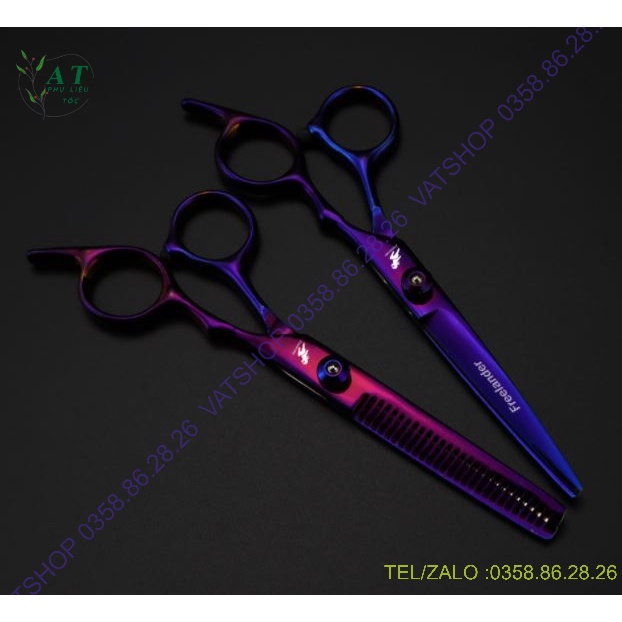 Bộ Kéo Cắt Tóc FREELANDER 6.0 VAT027 hồng vàng đen tím xanh
