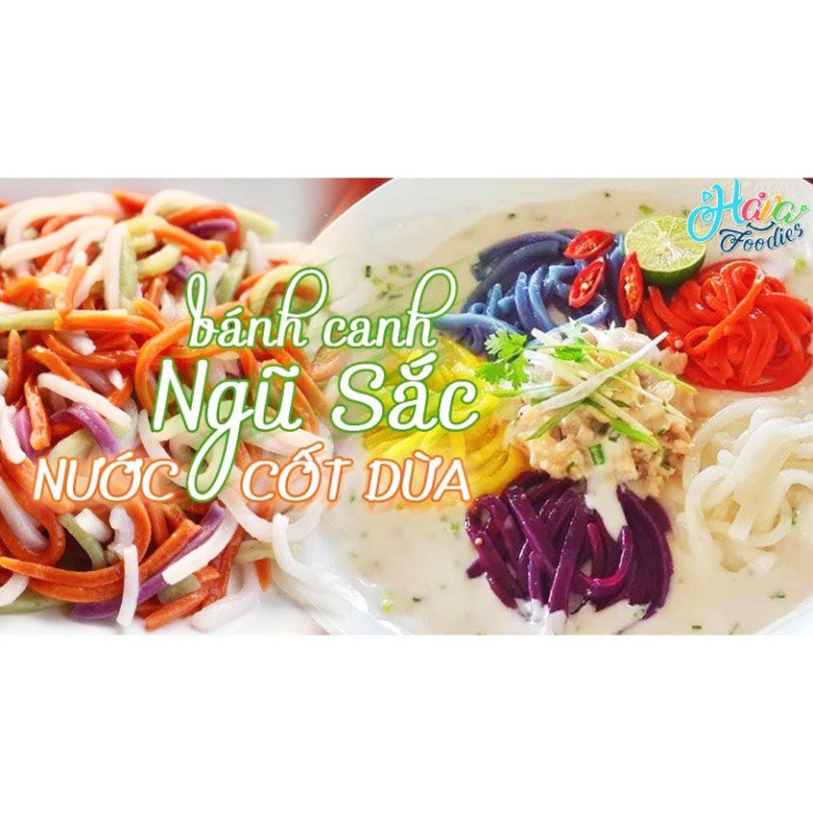 Bánh canh ống ngũ sắc loại 1 ăn kiêng, giảm cân, tiểu đường (500g)