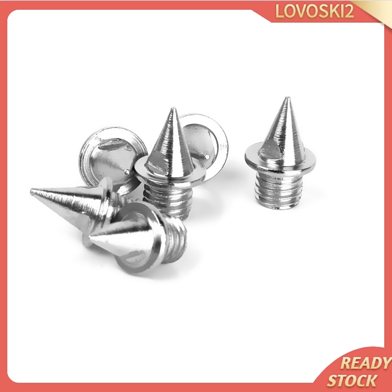 [LOVOSKI2]12pcs Sports Track Running Shoes Spikes Pins Repair Replacement Pyramid 13mm