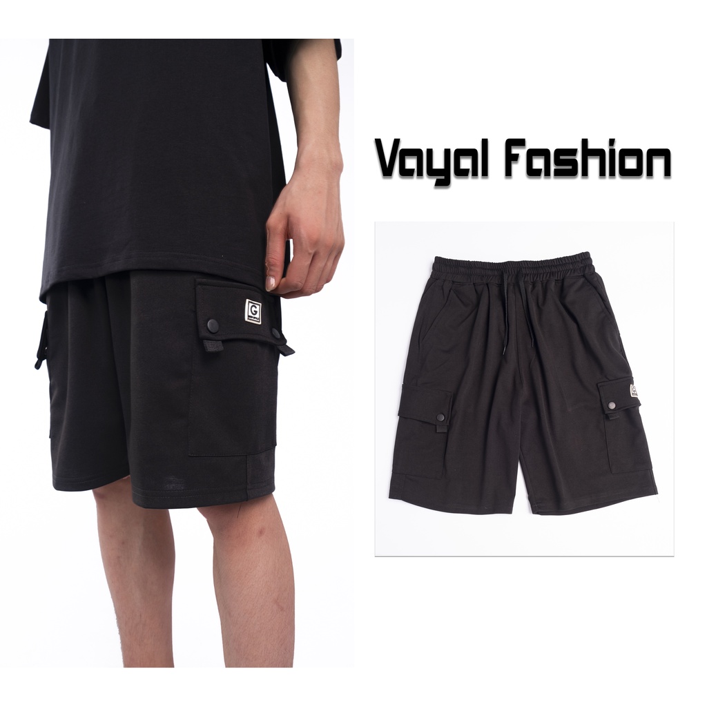 Quần đùi túi hộp nam hè form unisex cực chất, quần short nam unisex thể thao mới nhất