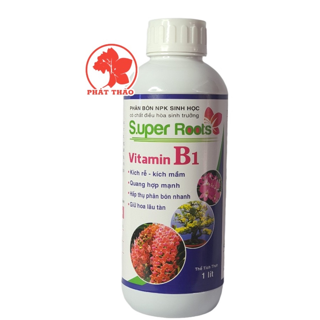 Phân Bón Lá Super Root B1 1 Lít, dùng cho cây hoa lan và cây hoa kiểng