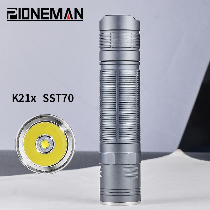Đèn Pin Pioneman K21x SST40 / SFT40 / SST70 / XHP70.2 21700 6500K Tiện Dụng Khi Đi Cắm Trại