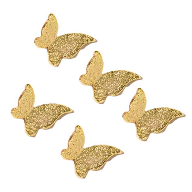 Phụ Kiện Trang Trí Móng Tay Hình Bướm 3D Bằng Kim Loại