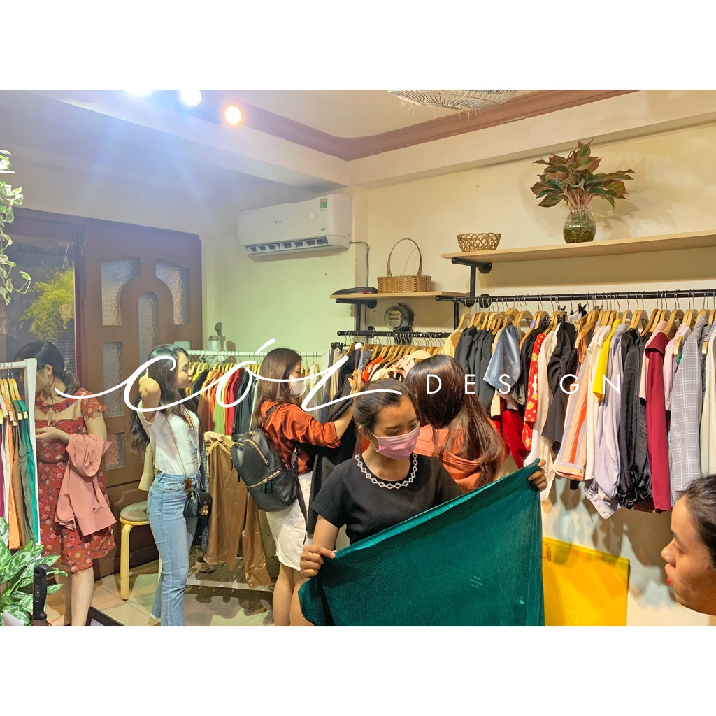 Quần suông hàng nút Cói Design