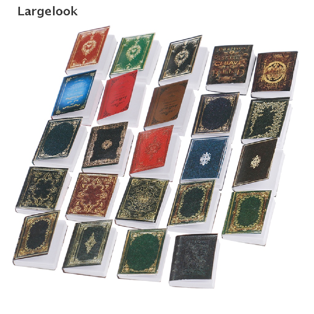 Set 3 mô hình quyến sách mini tỉ lệ 1:12 trang trí nhà búp bê