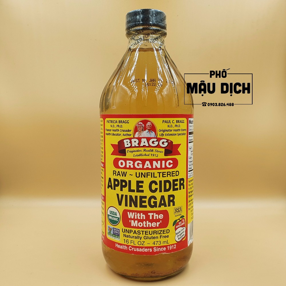GIẤM TÁO HỮU CƠ BRAGG 473ml