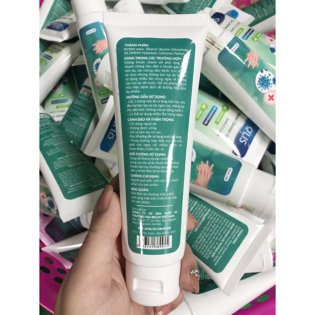 [Giá sỉ] Gel rửa tay khô kháng khuẩn O'LIS 120gr - Đầy đủ công bố