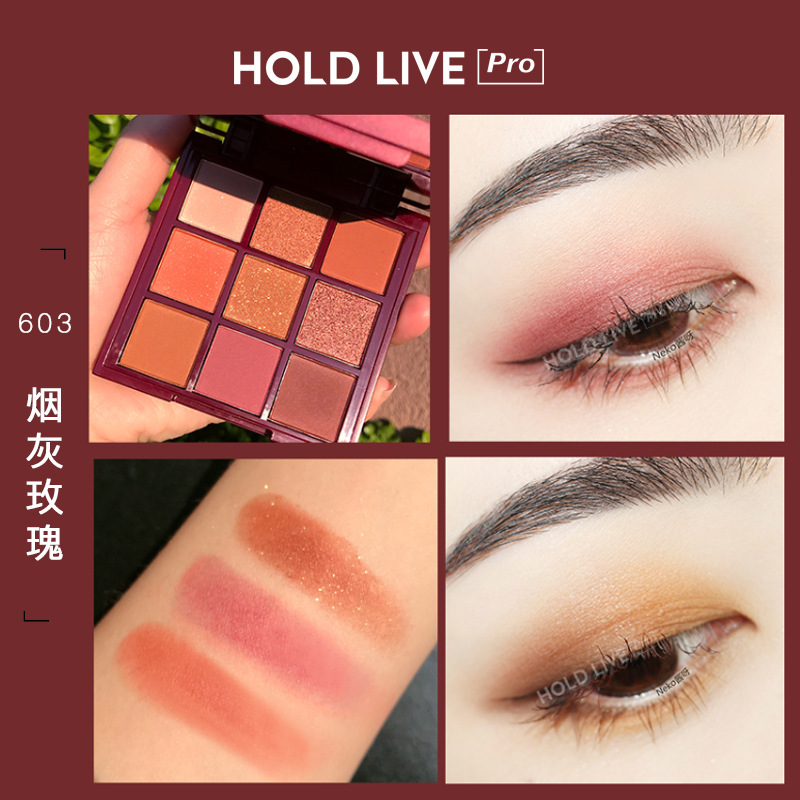 HOLD LIVE -Bảng phấn mắt 9 màu Red Velvet Honey Eyeshadow tông